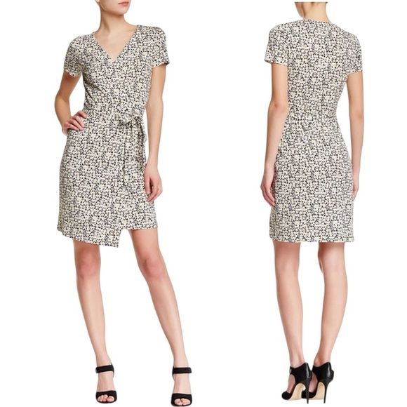 Diane von Furstenberg Julian DVF Short Sleeve Wrap Dress - Daisy Floral - Size 6 - Picture 2 of 12